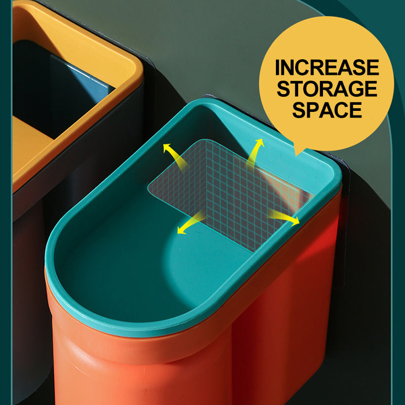 Modern bathroom organizer featuring a white wall-mounted toothbrush and cup holder.