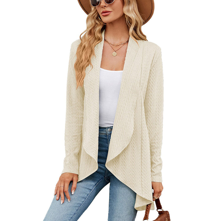 Winter fashion women's cardigan, featuring a warm knit and comfortable relaxed fit