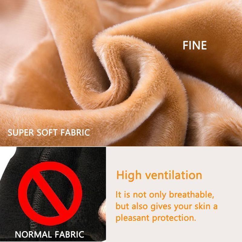 Detail shot of the elastic waistband on women's thermal fleece leggings, ensuring a secure fit.