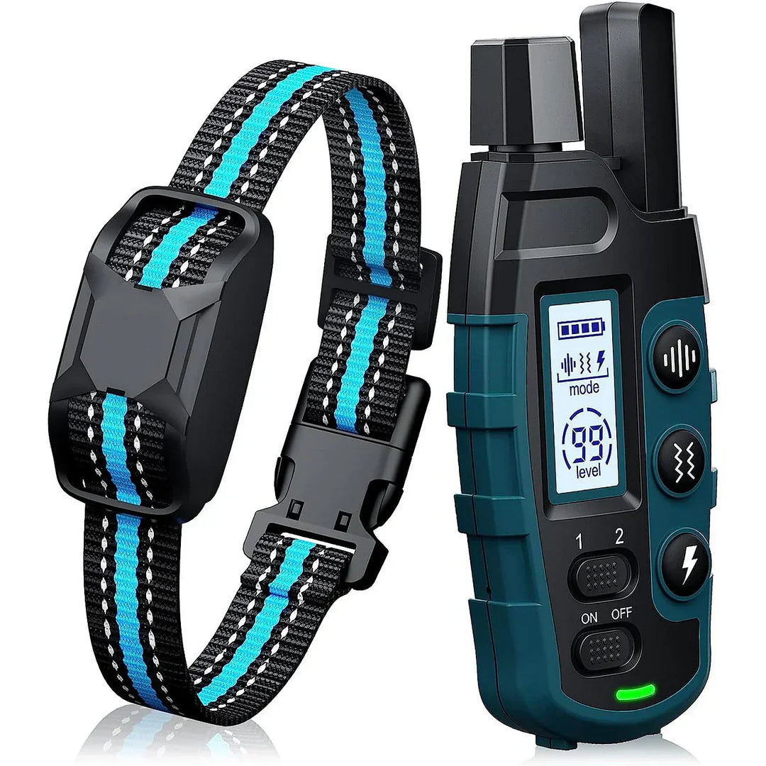 Premium waterproof dog training collar for reliable long-range behavior correction and pet obedience training.