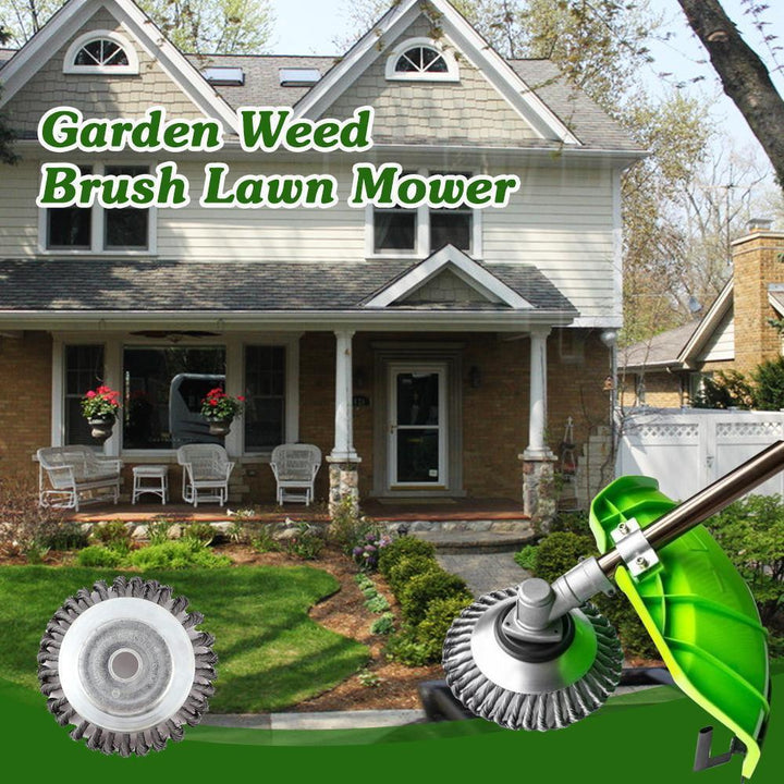 Weed Brush for Mowers - Universal Trimmer Head, steel wire, garden tool