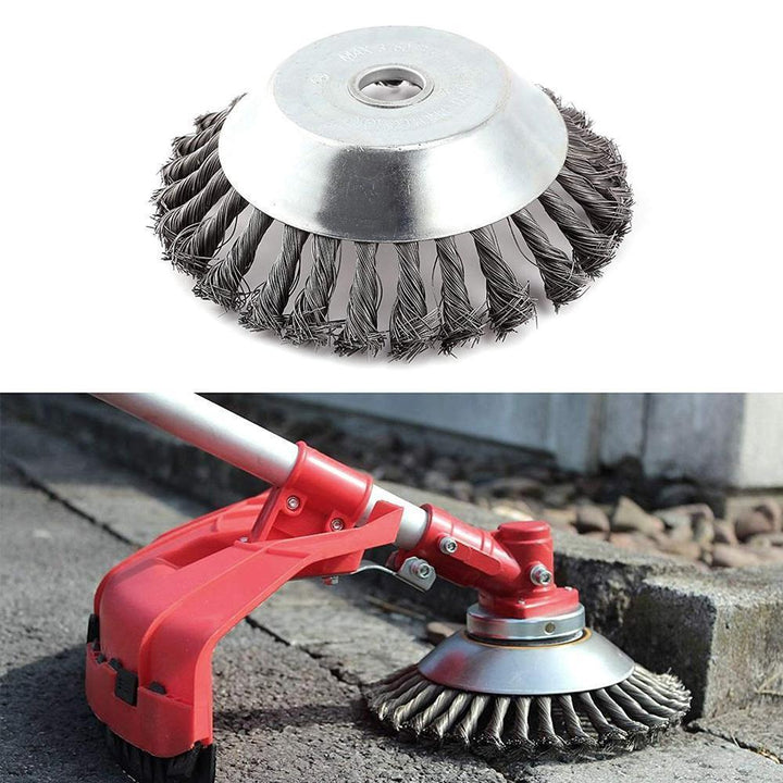 Landscaping essential: Universal trimmer head with robust steel wire for weed control