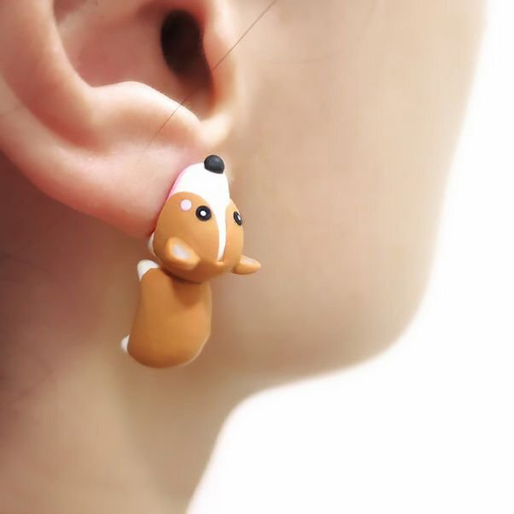 Stylish women's animal stud earrings, perfect for a playful jewelry look