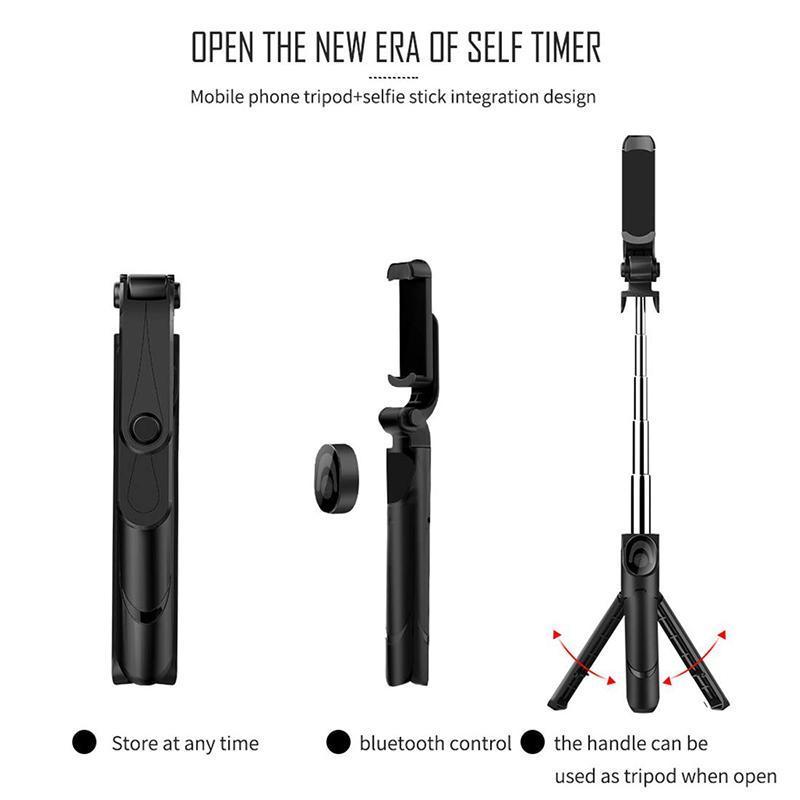 Unisex smartphone accessory: white portable tripod with wireless shutter for group photos
