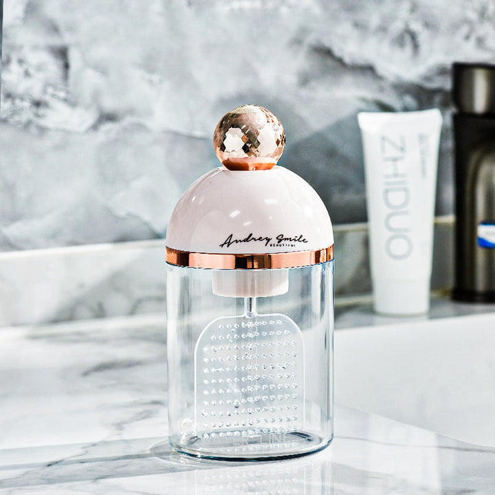 Packaging of the electric facial foam maker, emphasizing its deep cleansing benefits and quality.