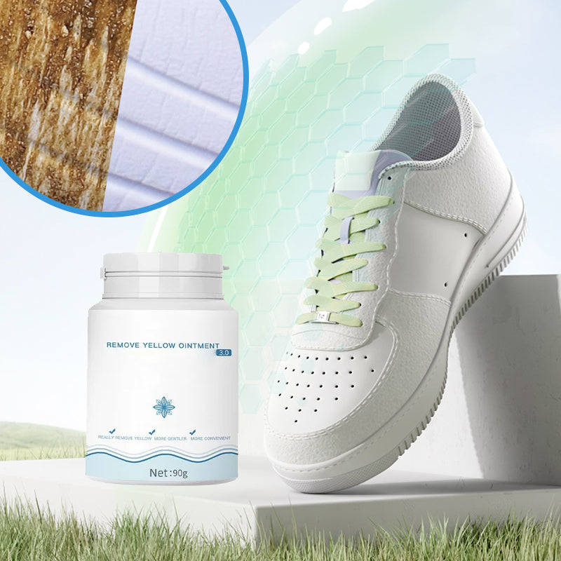 White Shoe Cleansing Gel for sneakers, removing dirt and stains, universal footwear maintenance