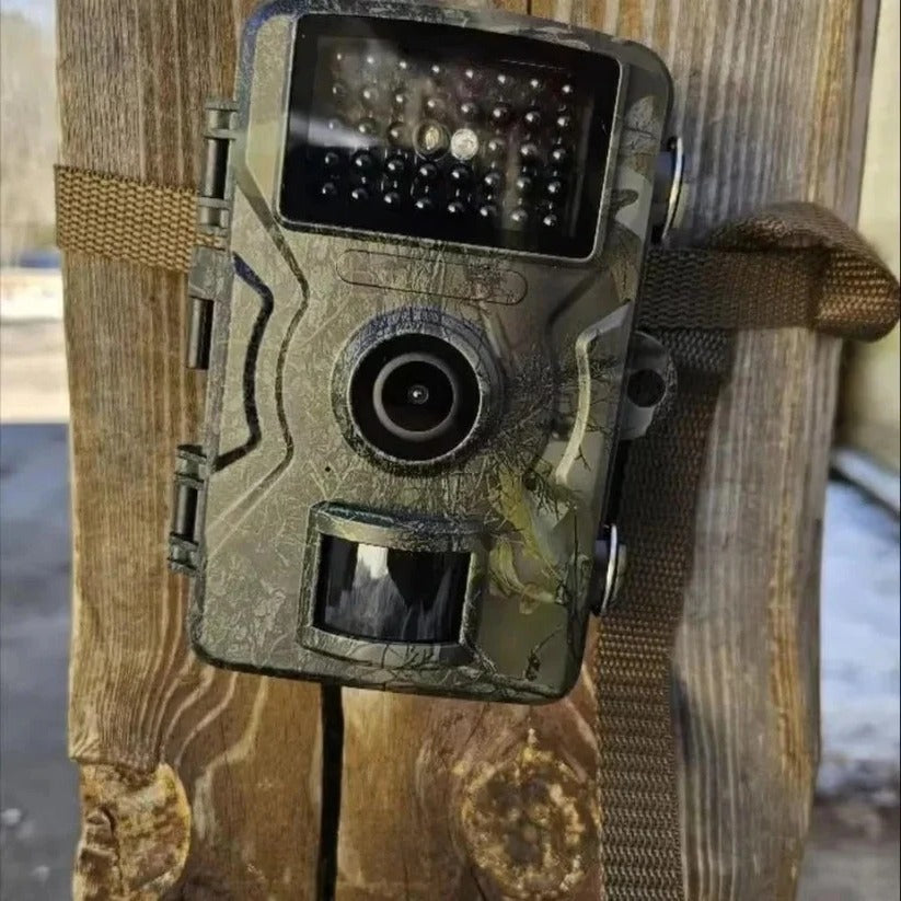 Waterproof outdoor camera for backyard wildlife observation, hunting, and animal monitoring. Night vision enabled.
