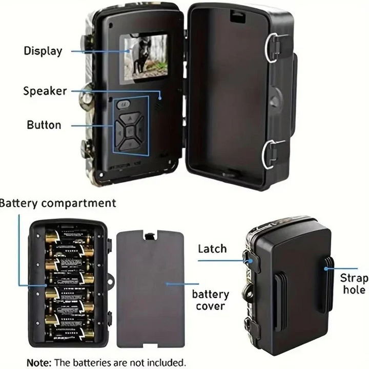 Rugged, waterproof wildlife camera with advanced night vision for reliable outdoor animal monitoring.