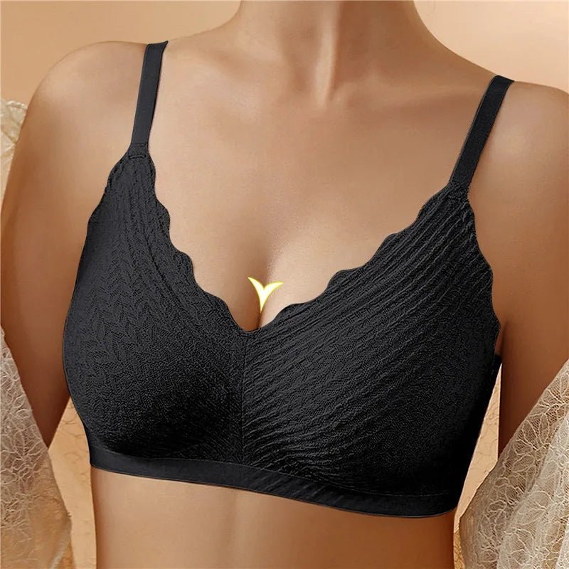 Wire-free comfort bra for women, offering natural lift & support, perfect for everyday wear.