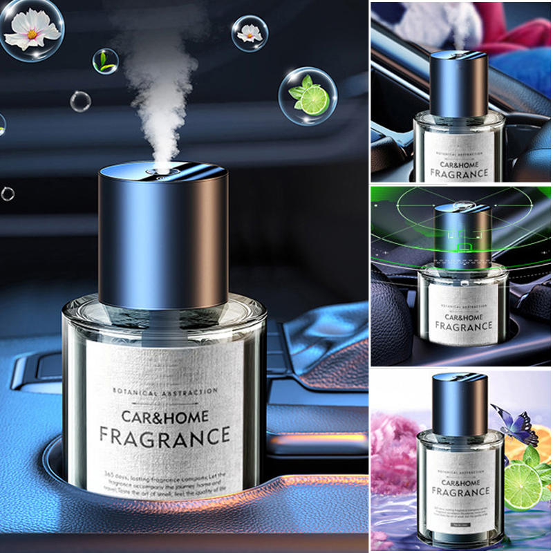 Compact rechargeable car diffuser, ultrasonic, enriching vehicle with refreshing fragrance