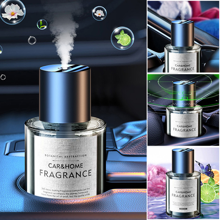 Compact rechargeable car diffuser, ultrasonic, enriching vehicle with refreshing fragrance