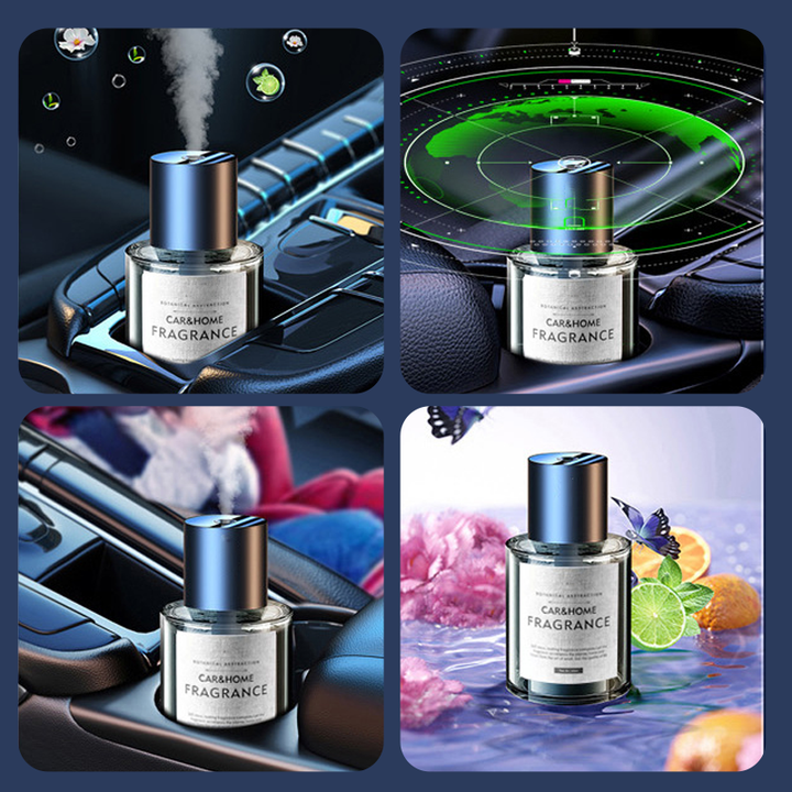 Car interior with the 160ml wireless aroma diffuser discreetly placed, enhancing atmosphere