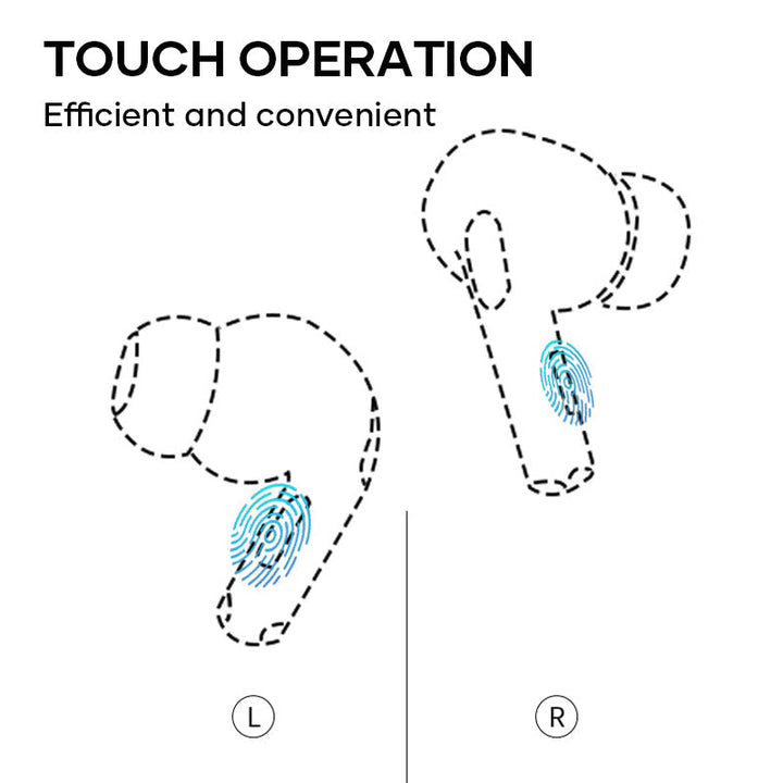 Detailed shot of the earbud's speaker and silicone tip, ensuring high-quality noise-cancelling sound.