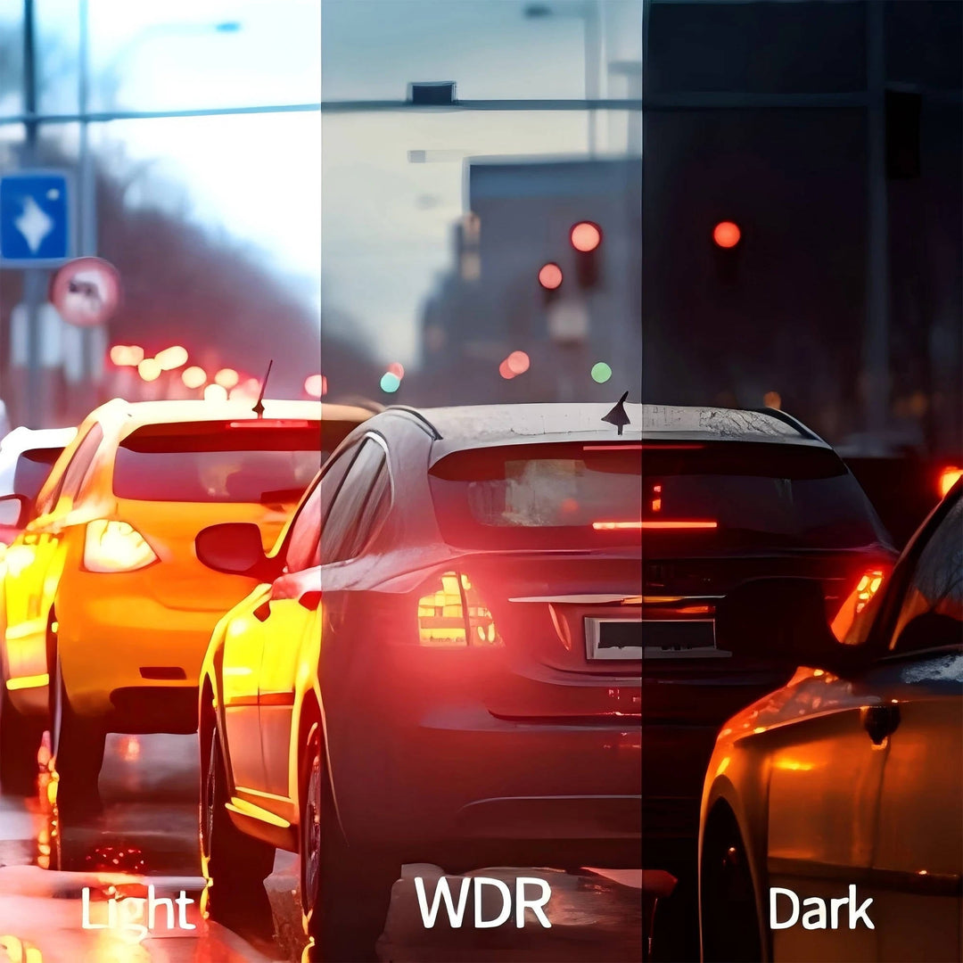 HD recording wireless car dash camera system, front & rear night vision for comprehensive vehicle monitoring.
