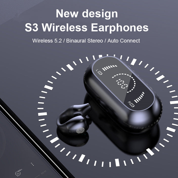 Open-ear bone conduction headphones, a Bluetooth headset for safe listening outdoors.