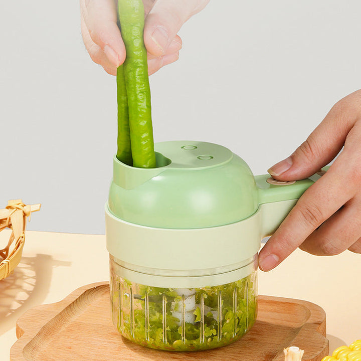 Multi-functional wireless electric food chopper, ideal for garlic, nuts, and vegetable grinding