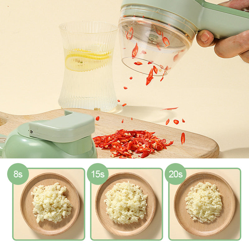 Versatile wireless electric food chopper, an excellent kitchen gadget for chopping various vegetables and herbs