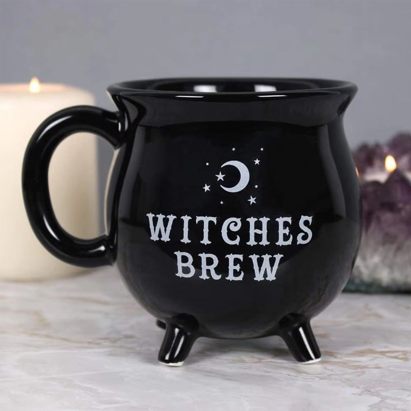 Witchy Cauldron Mug, perfect for Halloween, featuring a unique cauldron design for magic beverage