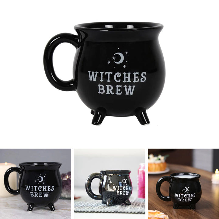 Gift-ready Witchy Cauldron Mug, perfect for anyone who loves Halloween, witchcraft, and unique fantasy items
