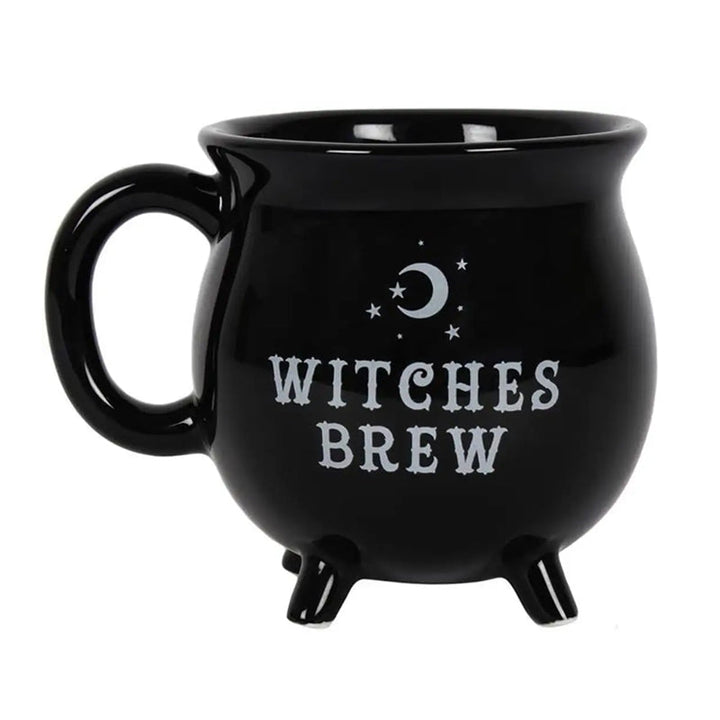 Conceptual shot of a Witchy Cauldron Mug with steam, suggesting a warm and magical Halloween drink