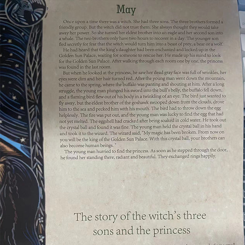 Witchcraft-themed 2023 planner: the Witchy Wisdom Wall Calendar, an ideal magical decoration.