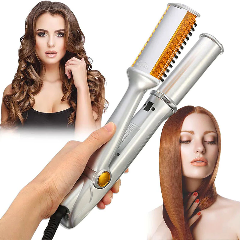 Professional rotating hot brush styler for women's hair; salon quality results & hair care.