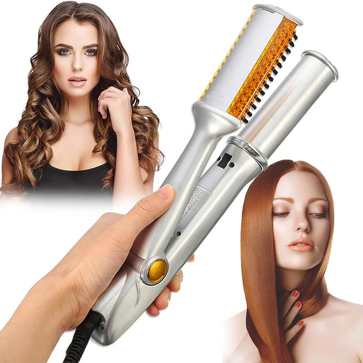 Professional rotating hot brush styler for women's hair; salon quality results & hair care.
