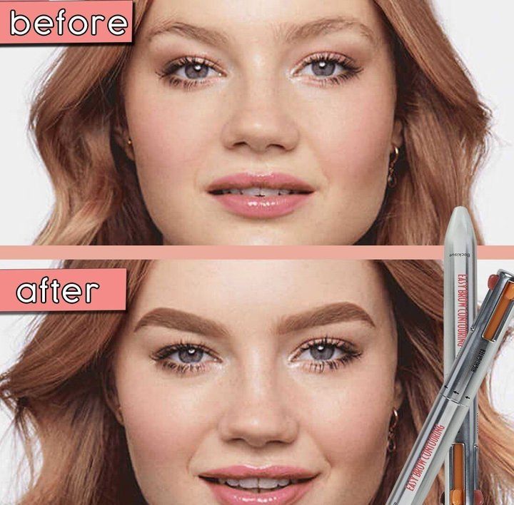 Highlighting end of the 4-in-1 brow pen, adds a luminous finish to eyebrows