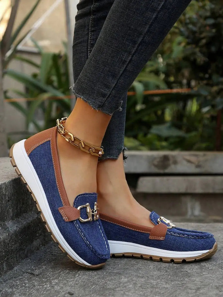 Women's Adeline arch support loafers, non-slip and comfortable for long walks and daily use.
