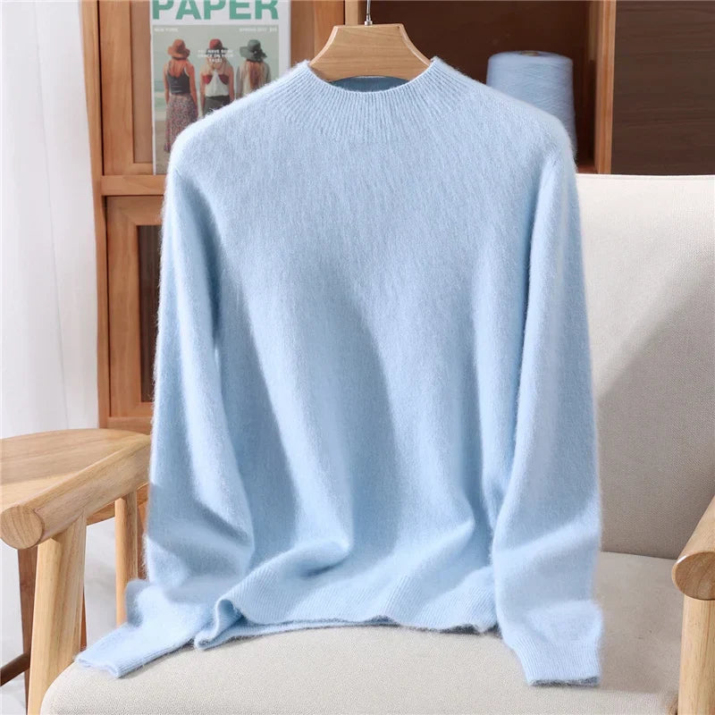 Women's Aurielle ultra soft pullover sweater, perfect for cozy autumn & winter fashion. Comfortable & relaxed fit.