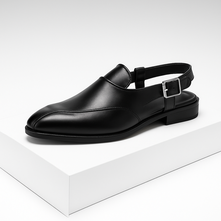 Brown leather square toe slingback loafers for women, essential comfortable shoes for any outfit