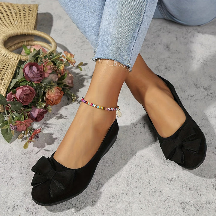 Brown orthopedic daily wear flats for women with arch support.