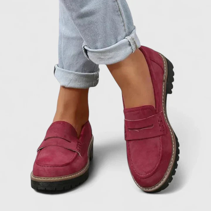 Women's everyday orthopedic walking loafers, designed with arch support for comfortable, versatile all-day wear.