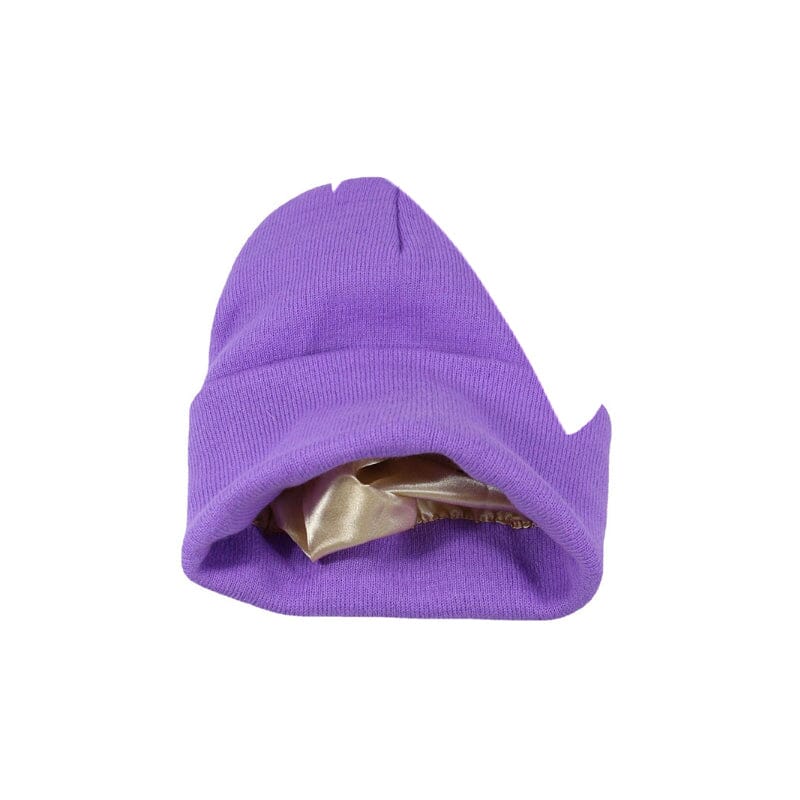 Women's fashion beanie with satin lining, an essential for winter hair protection