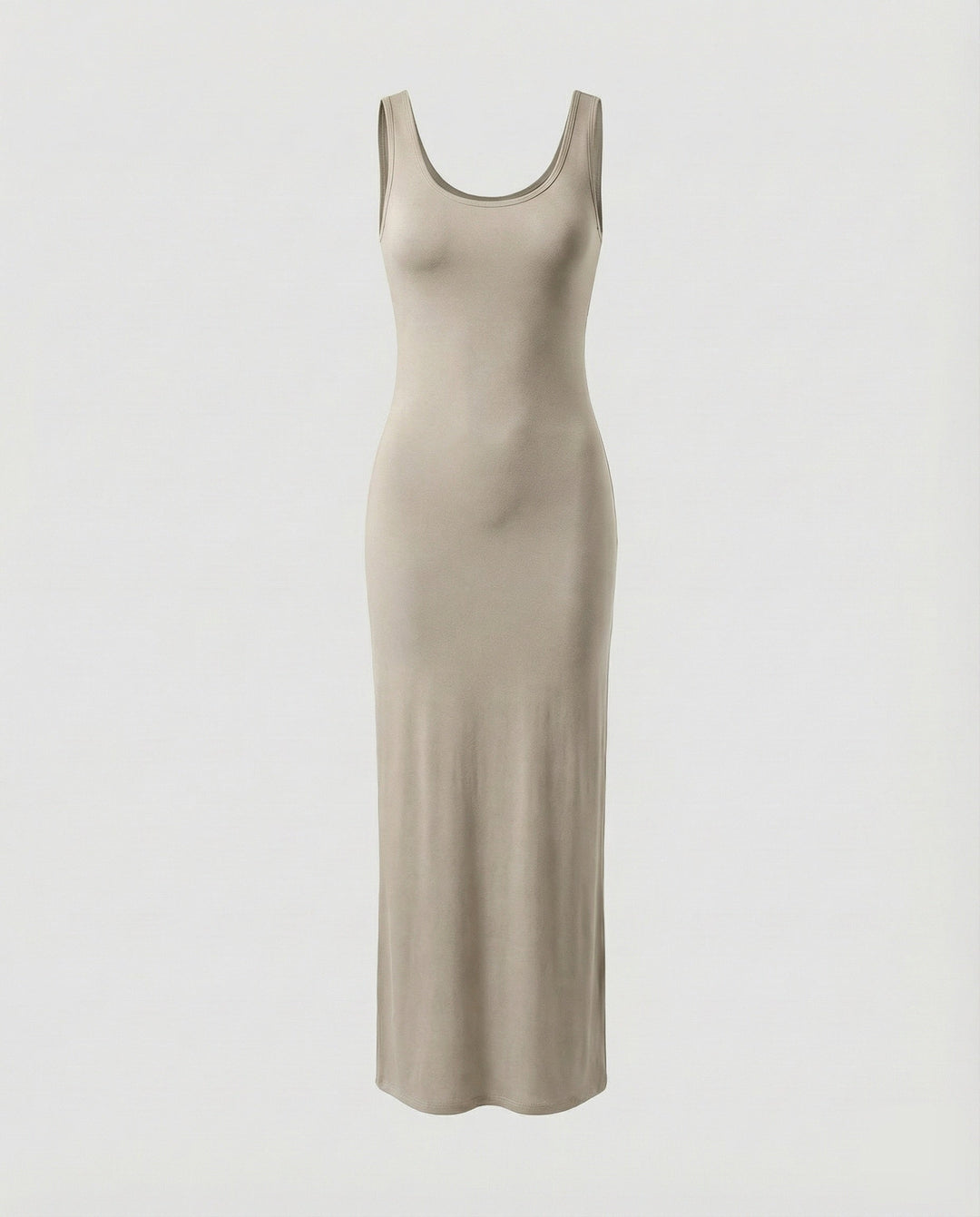Sleeveless bodycon maxi dress for women with a scoop neck, stylish, comfortable & ideal for various occasions.