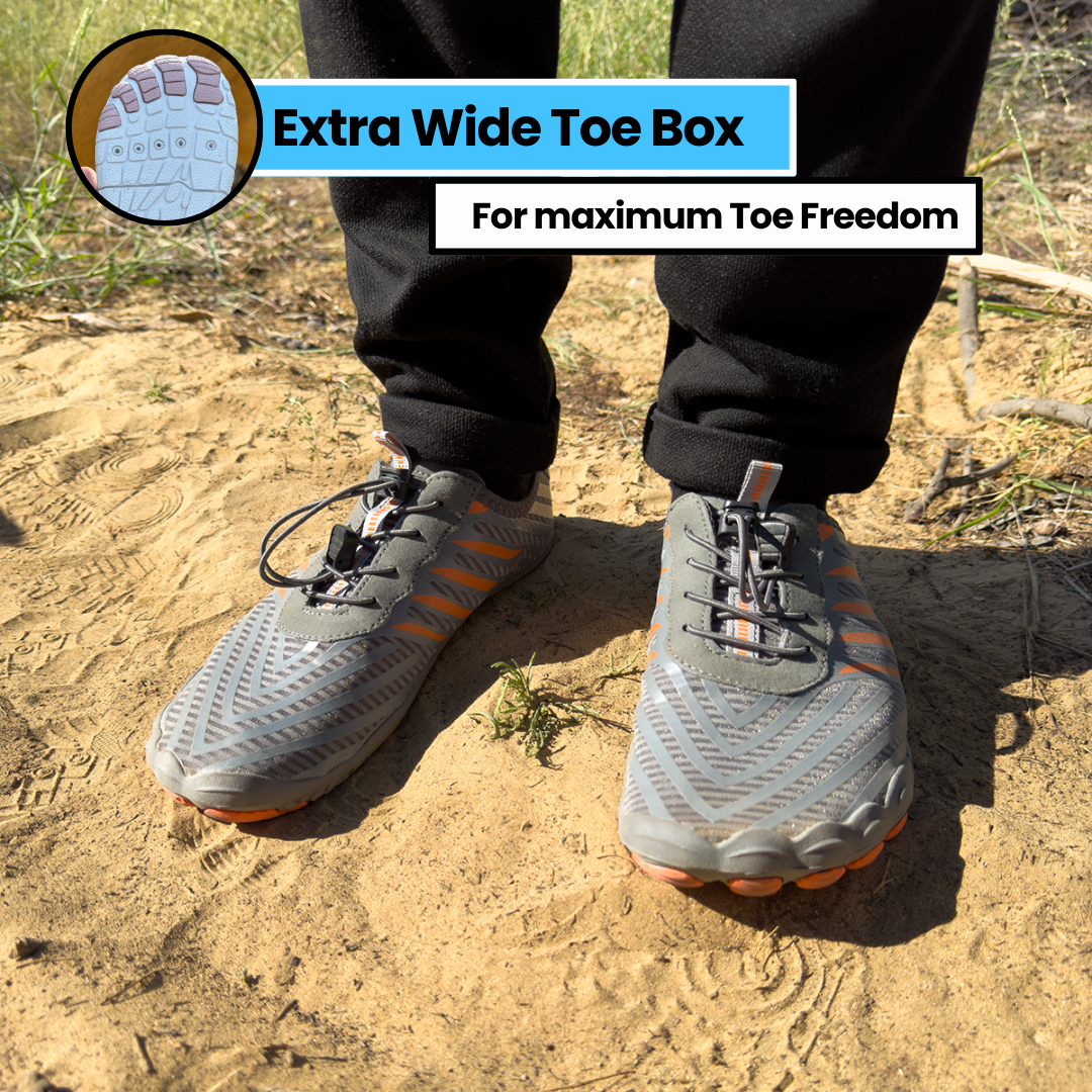Breathable women's sport shoes with flexible sole, perfect for natural walking.