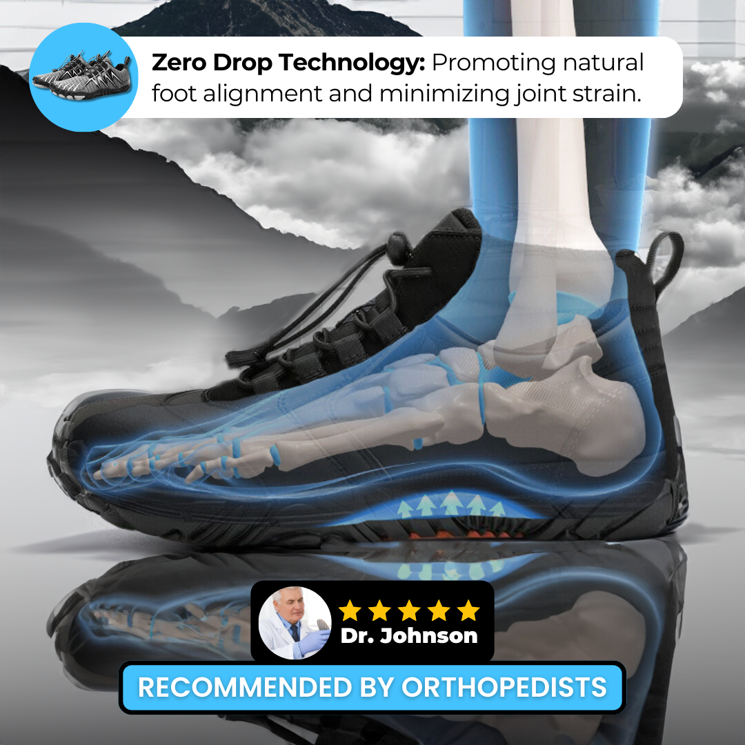Comfortable women's walking shoes, promoting natural movement with a zero drop design.