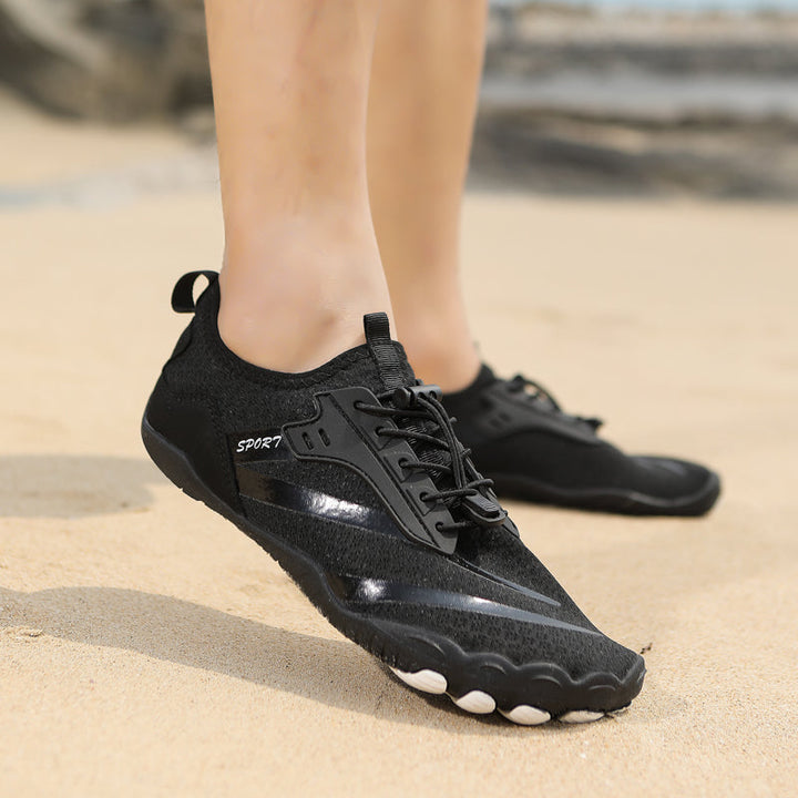 Zero drop women's athletic footwear, designed for natural movement & comfortable walking.