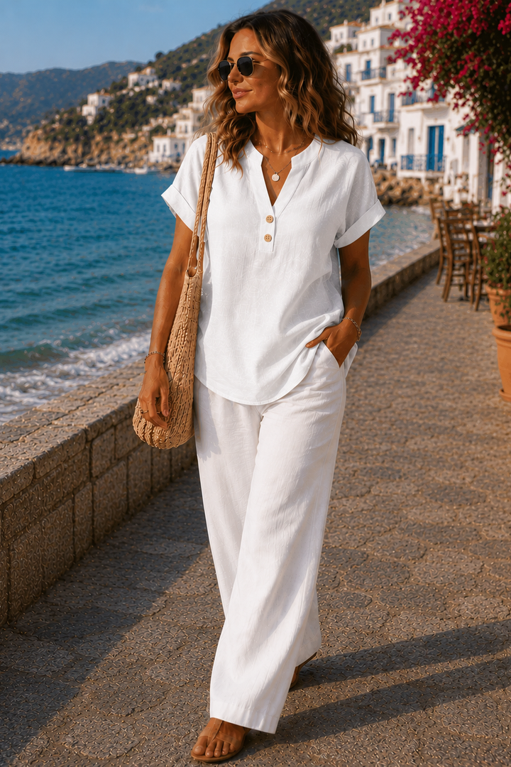 Breathable women's button-up shirt, a versatile top for any season's style.