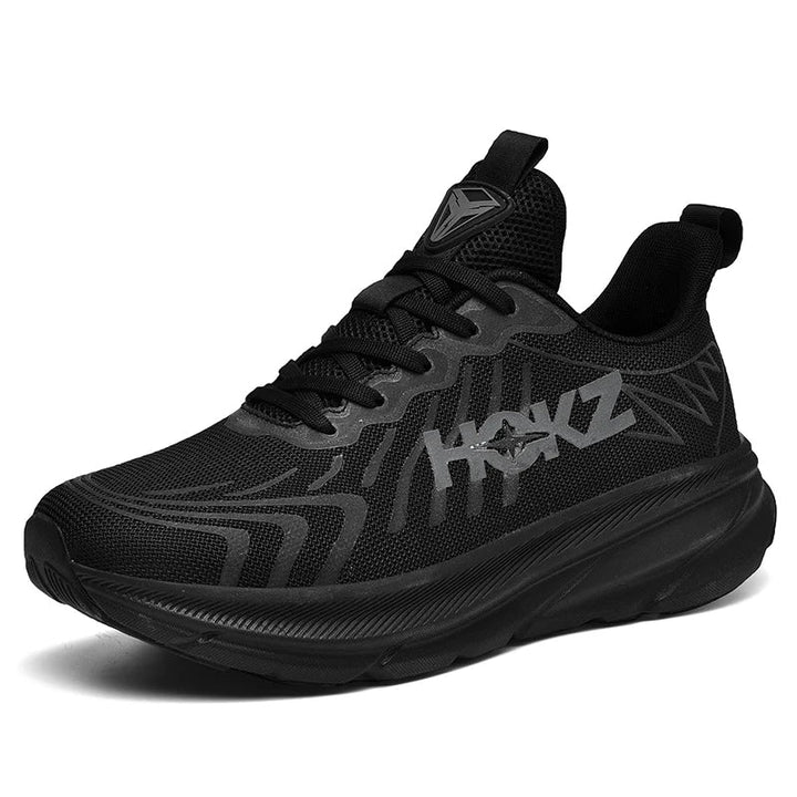 Women's breathable lace-up chunky sole running sneakers for comfort & performance.