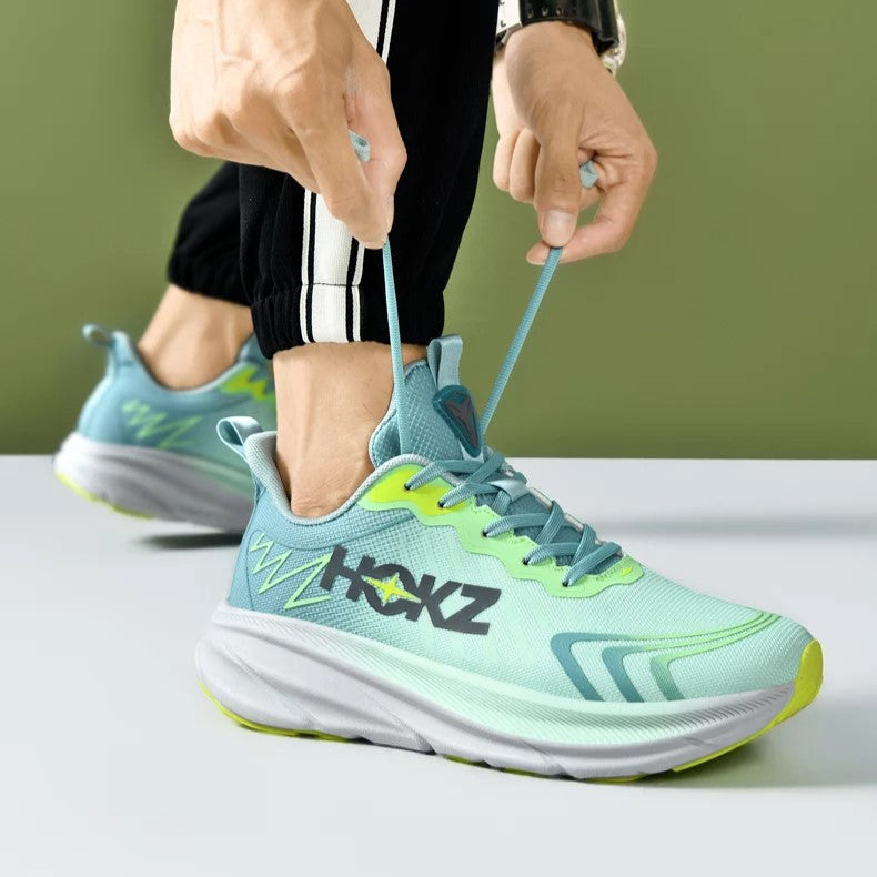 Comfort-focused women's running sneakers with supportive design & chunky sole for long wear.