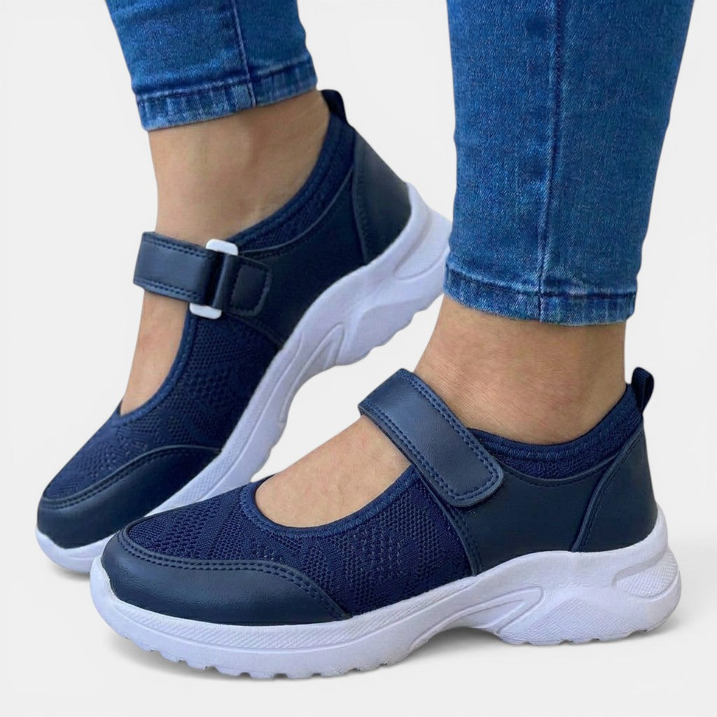 Everyday women's slip-on sneakers, breathable & orthopedic, designed for comfort and active casual wear.