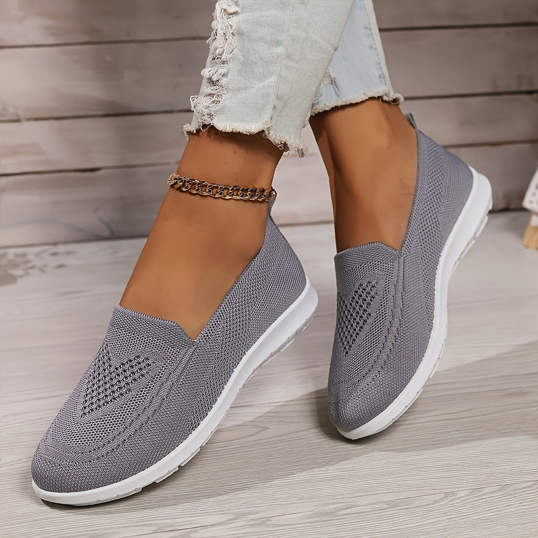 Stylish women's slip-on flatform loafers, ideal comfort footwear for daily activities & fashion.