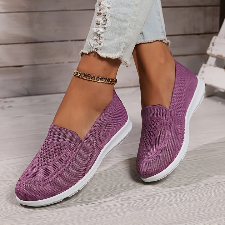 Travel-friendly women's slip-on walking shoes for exceptional comfort. Lightweight, breathable, & supportive for journeys.