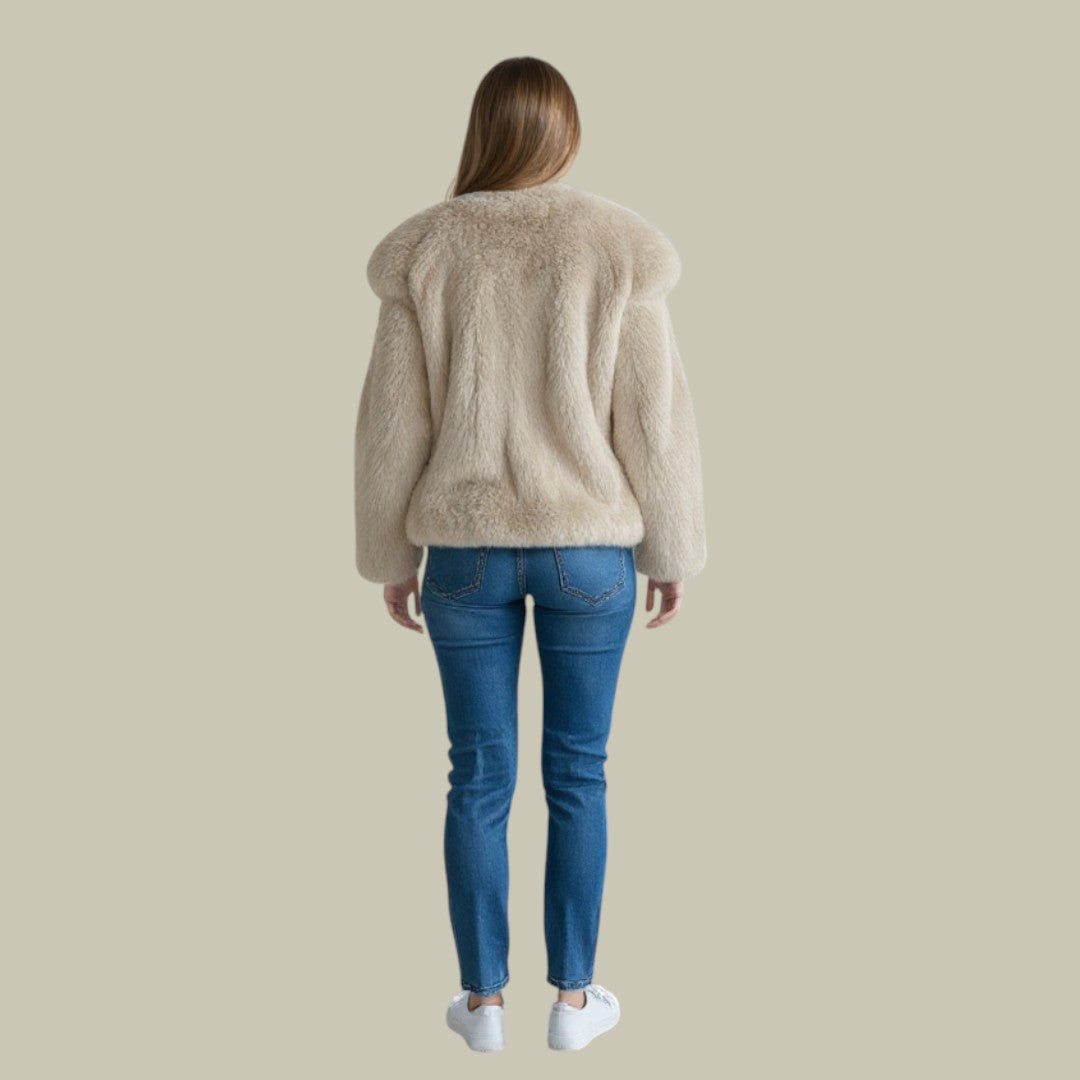 Soft women's winter turtleneck sweater with a relaxed fit, a versatile addition to any casual wardrobe