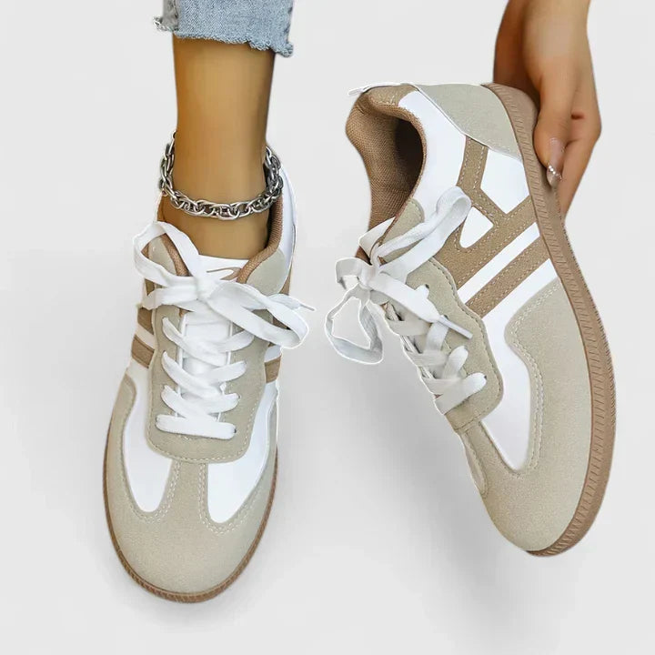 Stylish women's athletic-inspired fashion sneakers, ideal for summer and casual outfits