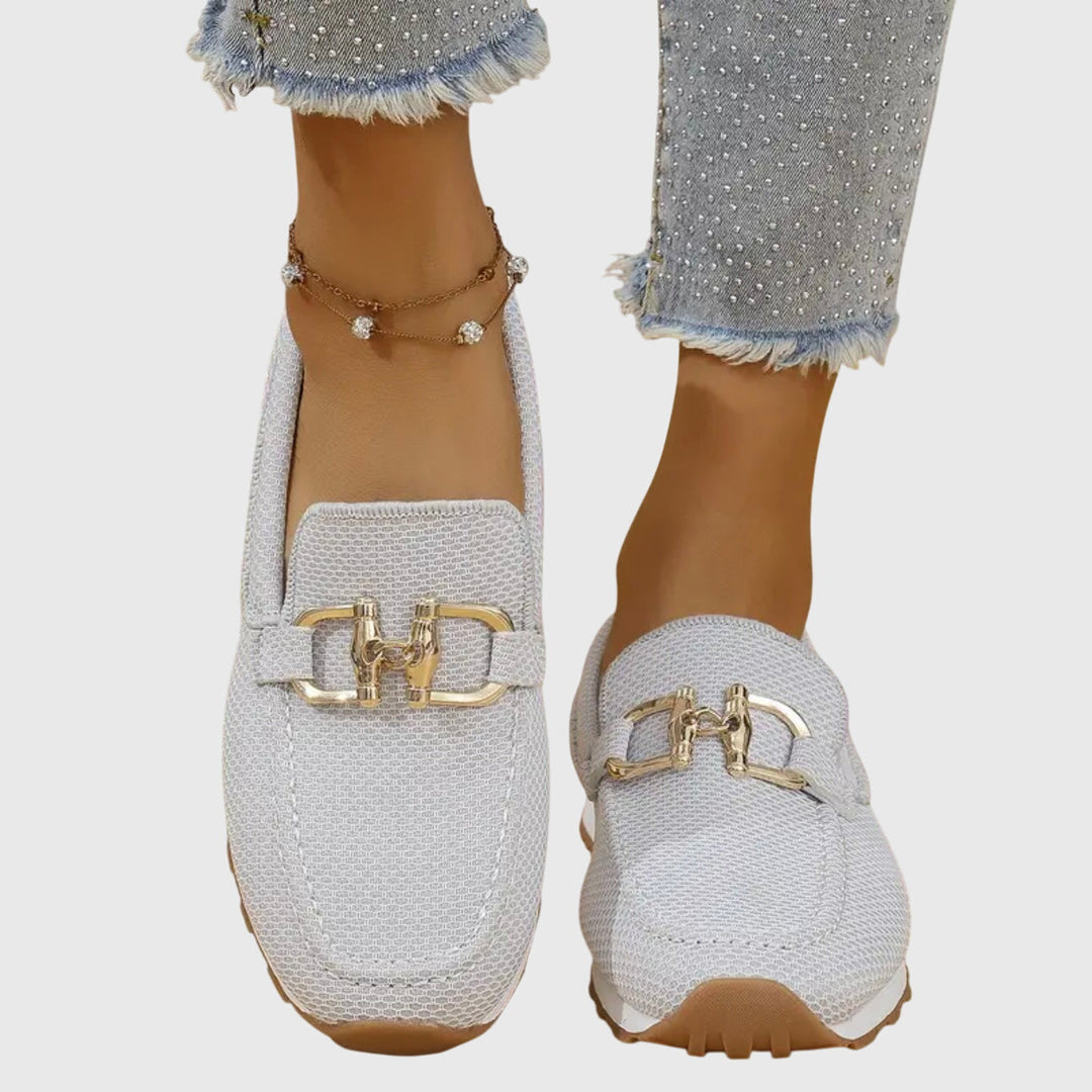 Classic women's casual slip-on loafers, offering comfort and style for spring and summer.