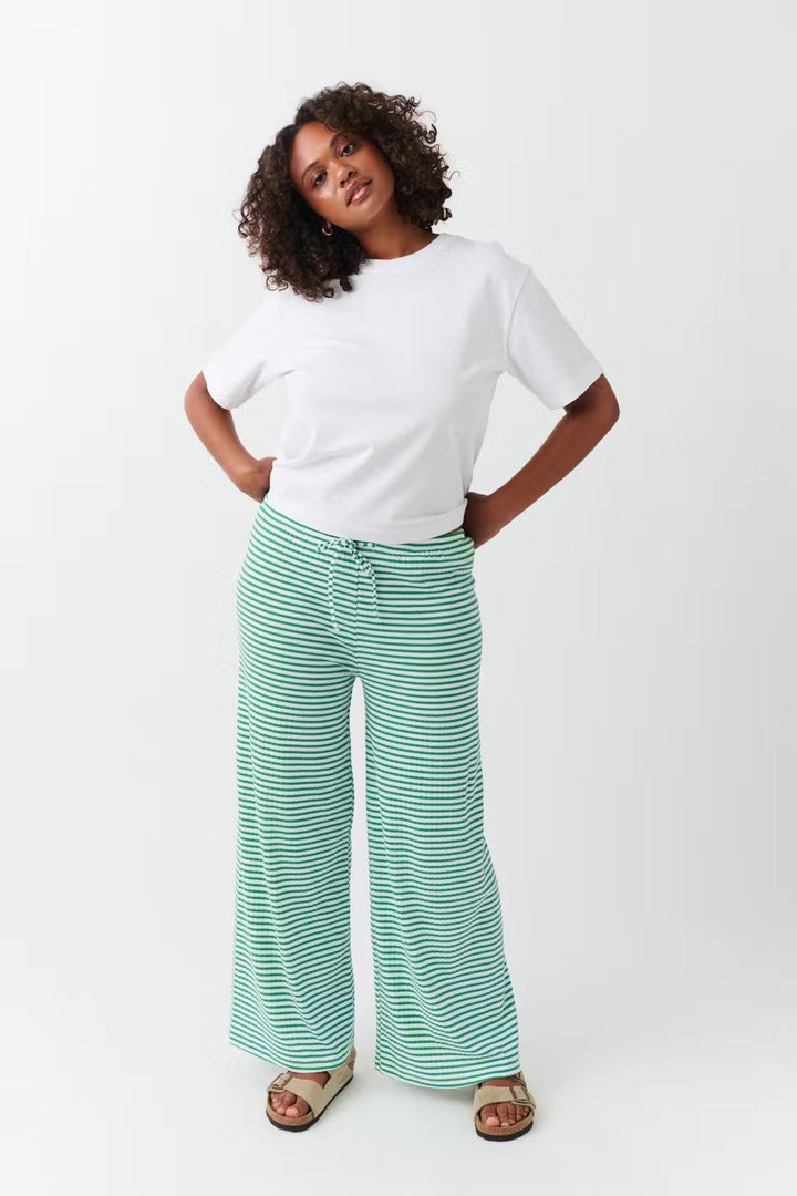 Women's fashion trousers, striped with a relaxed fit for ultimate casual comfort.