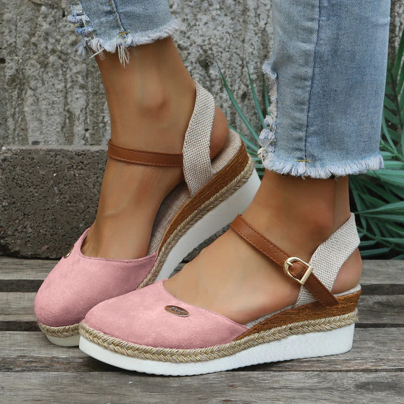 Stylish women's platform espadrille sandals, perfect for summer fashion, comfort, and holiday elegance.
