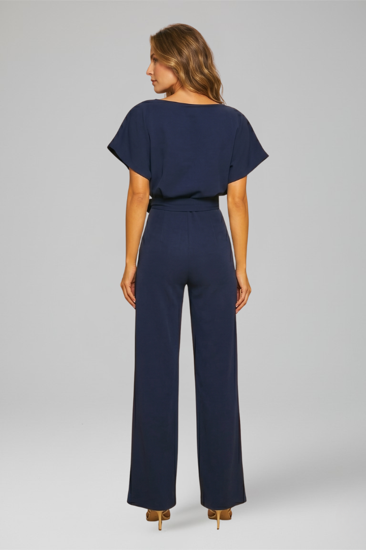 Easy wear one-piece wide leg jumpsuit for women, sleeveless, chic, and comfortable.